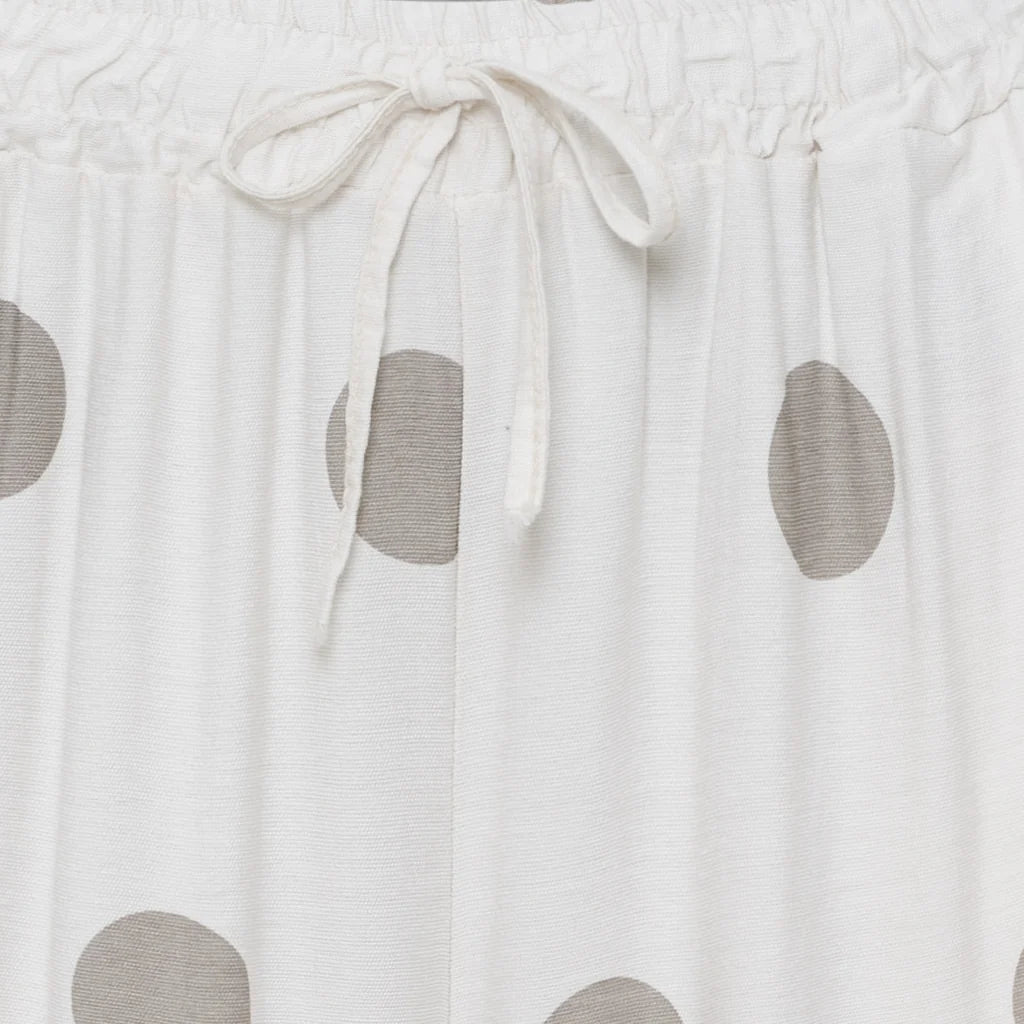 Lupin Trousers - Beige Polka Dot
