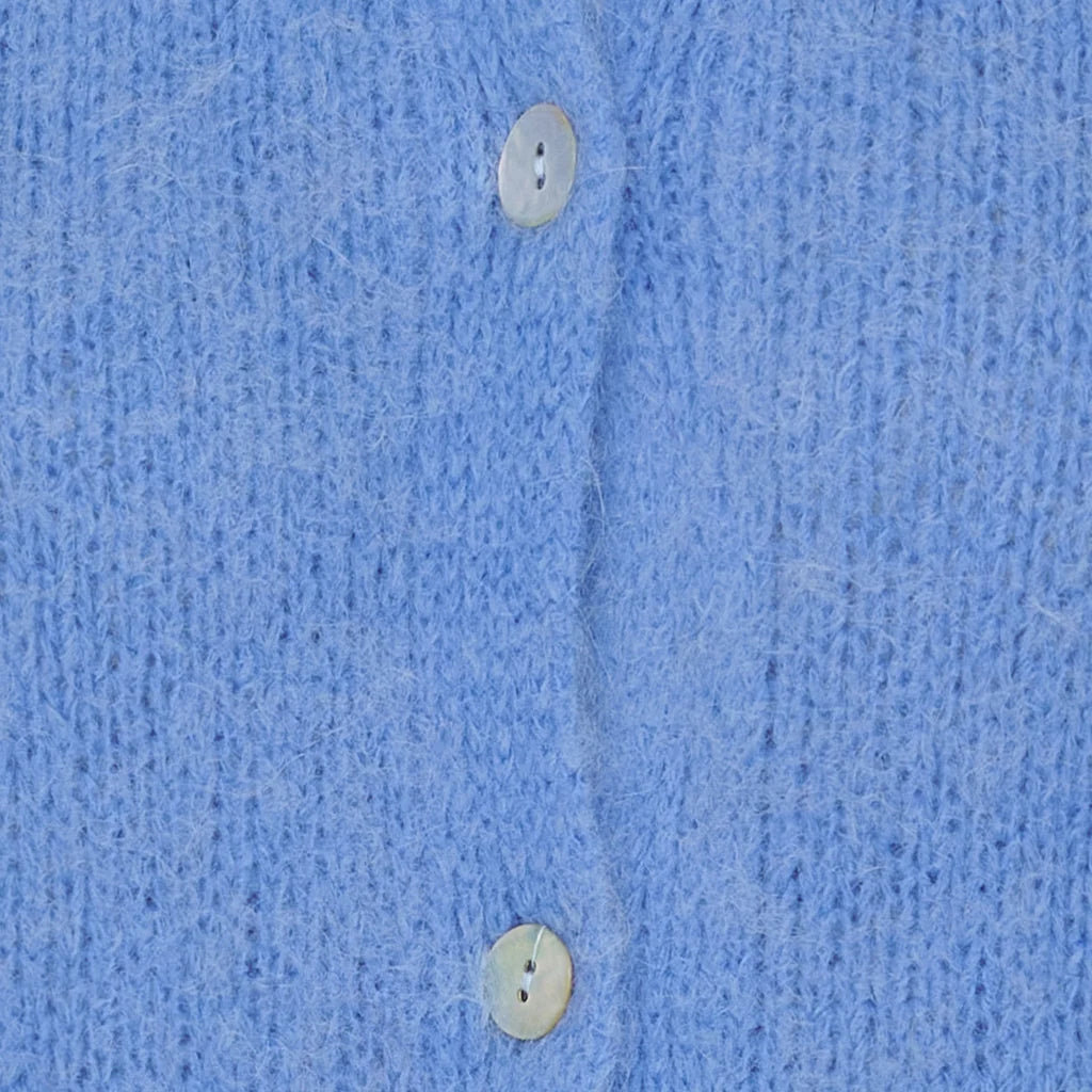 Juliana Knit Cardigan - Strong Celeste