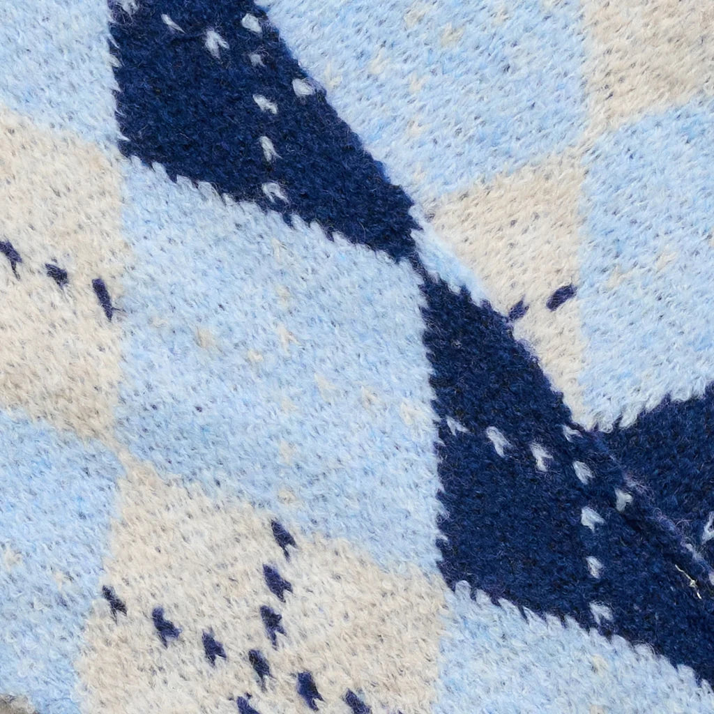 Maxi Scarf - Navy & Light Blue