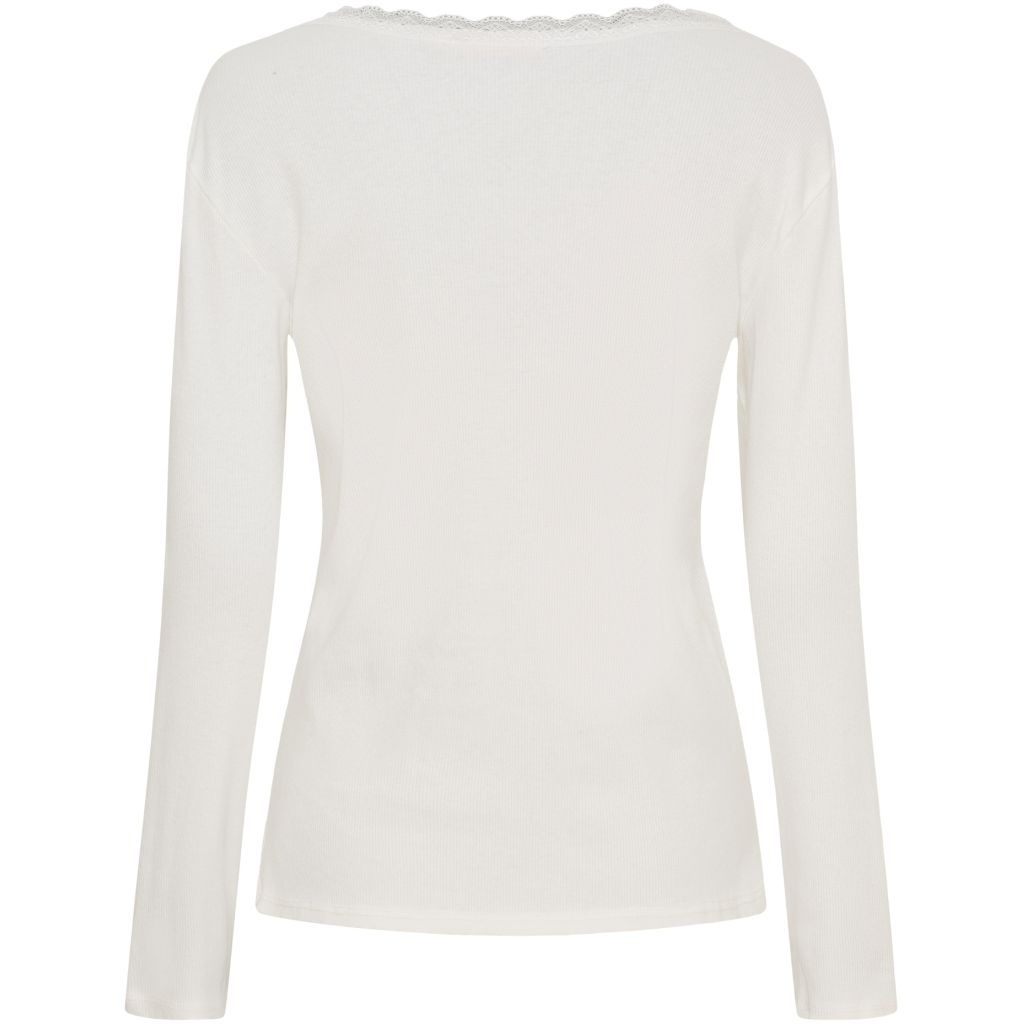 Calista Long Sleeve Tee - White