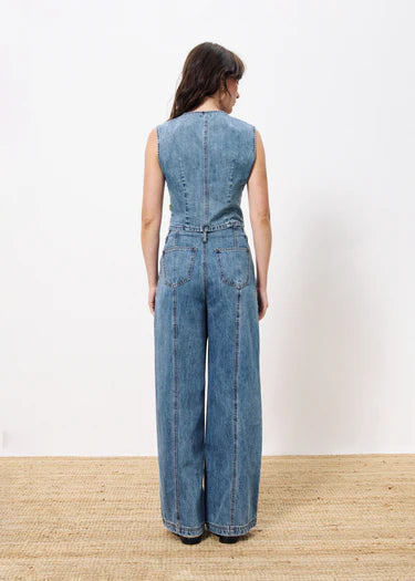 Carima Denim Suit Vest - Blue