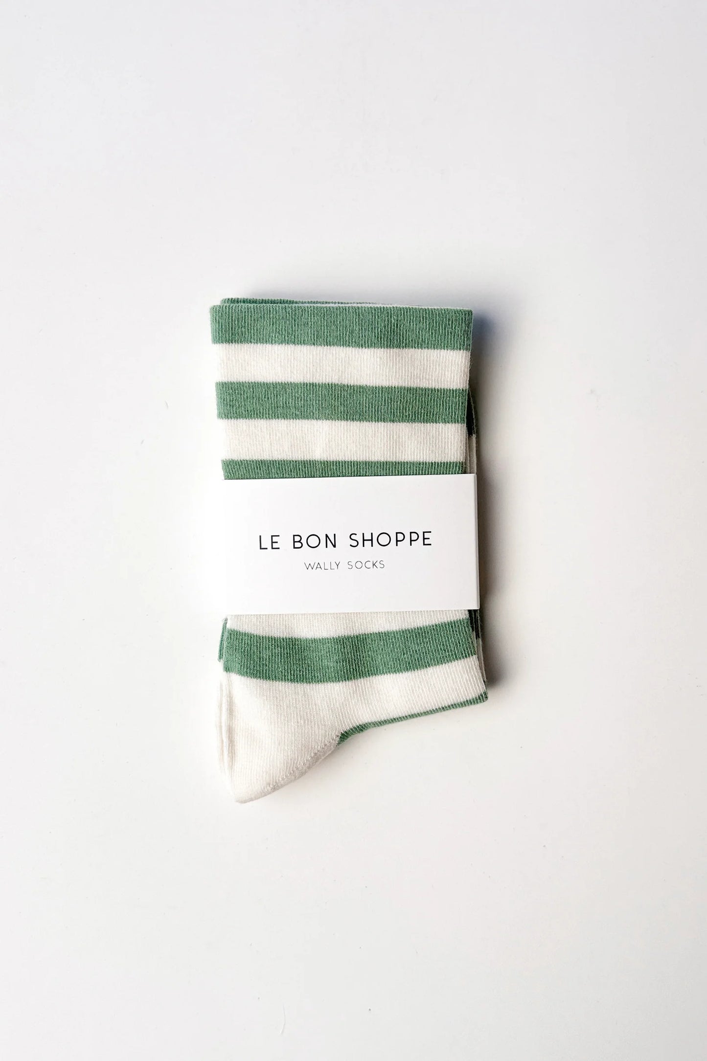 Wally Socks - Wide Matcha Stripe