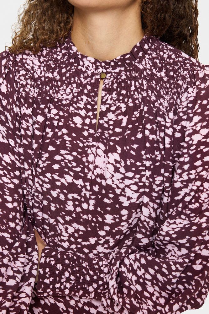 MalikaSZ Blouse - Fudge Spotty Animal