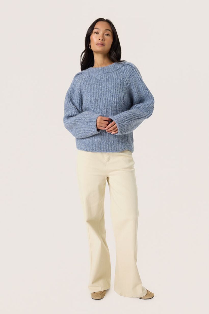 SLPleoni Pullover - Bijou Blue Melange