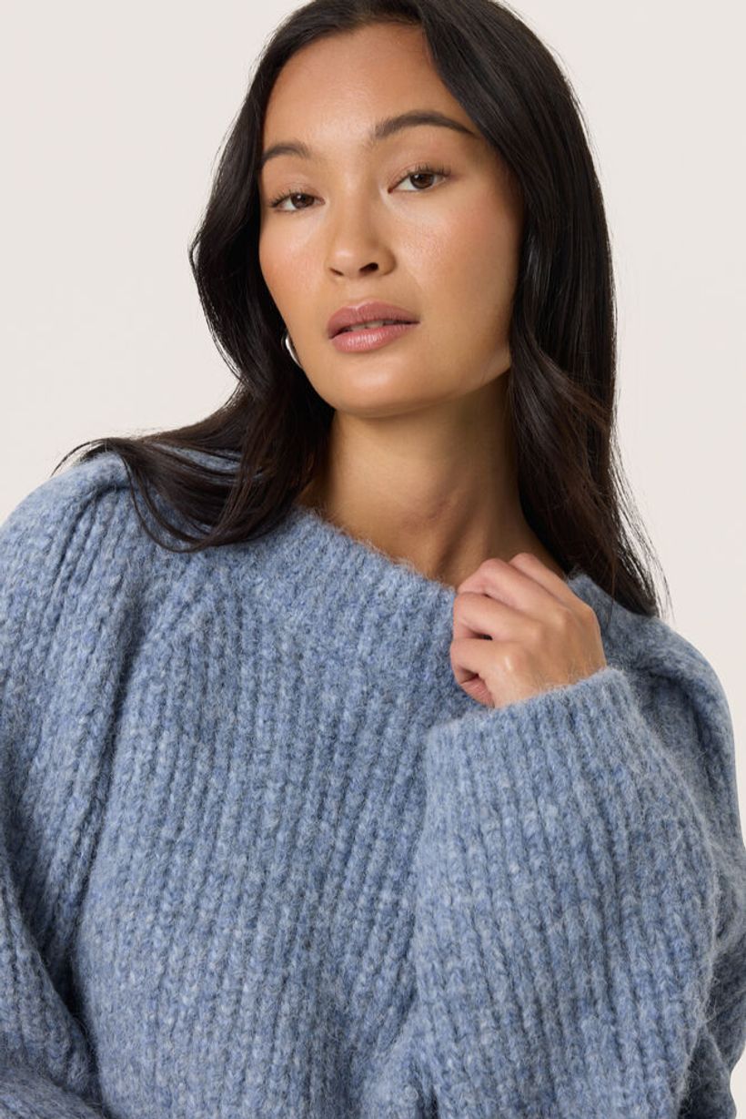 SLPleoni Pullover - Bijou Blue Melange