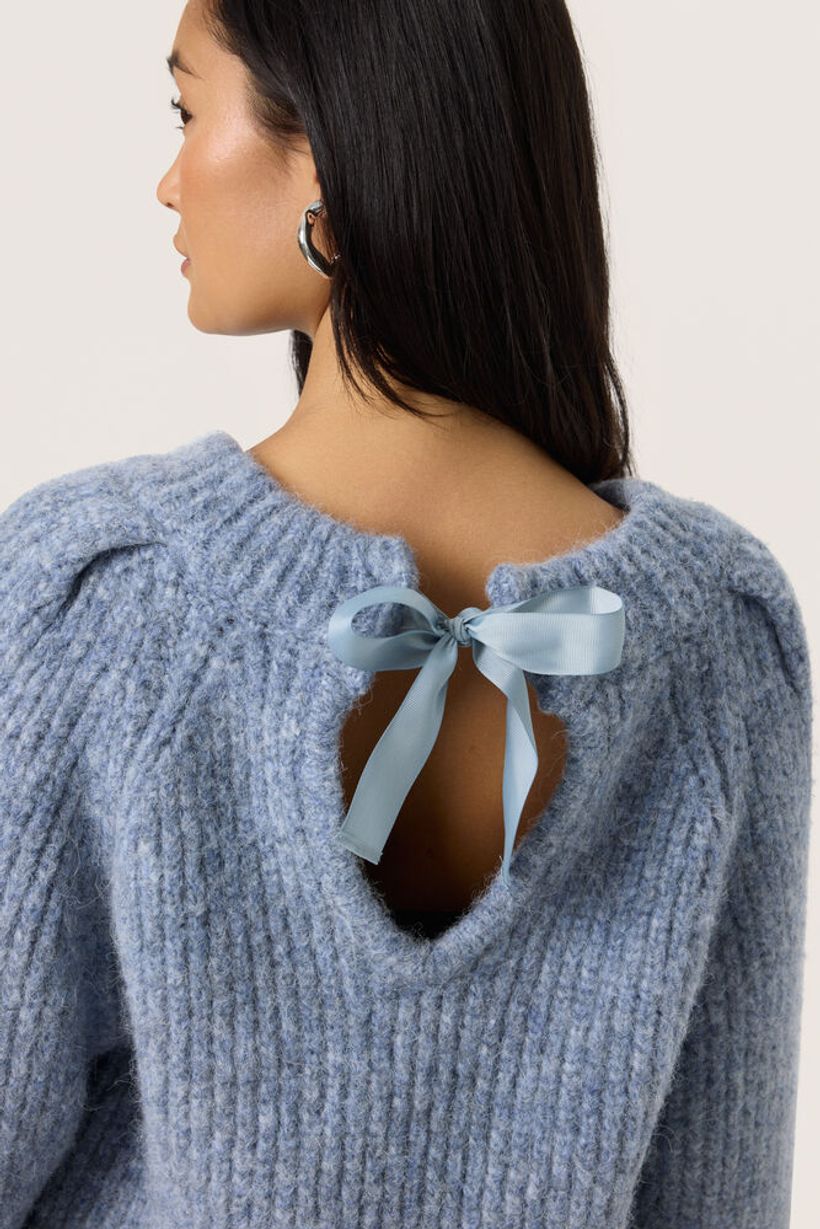 SLPleoni Pullover - Bijou Blue Melange