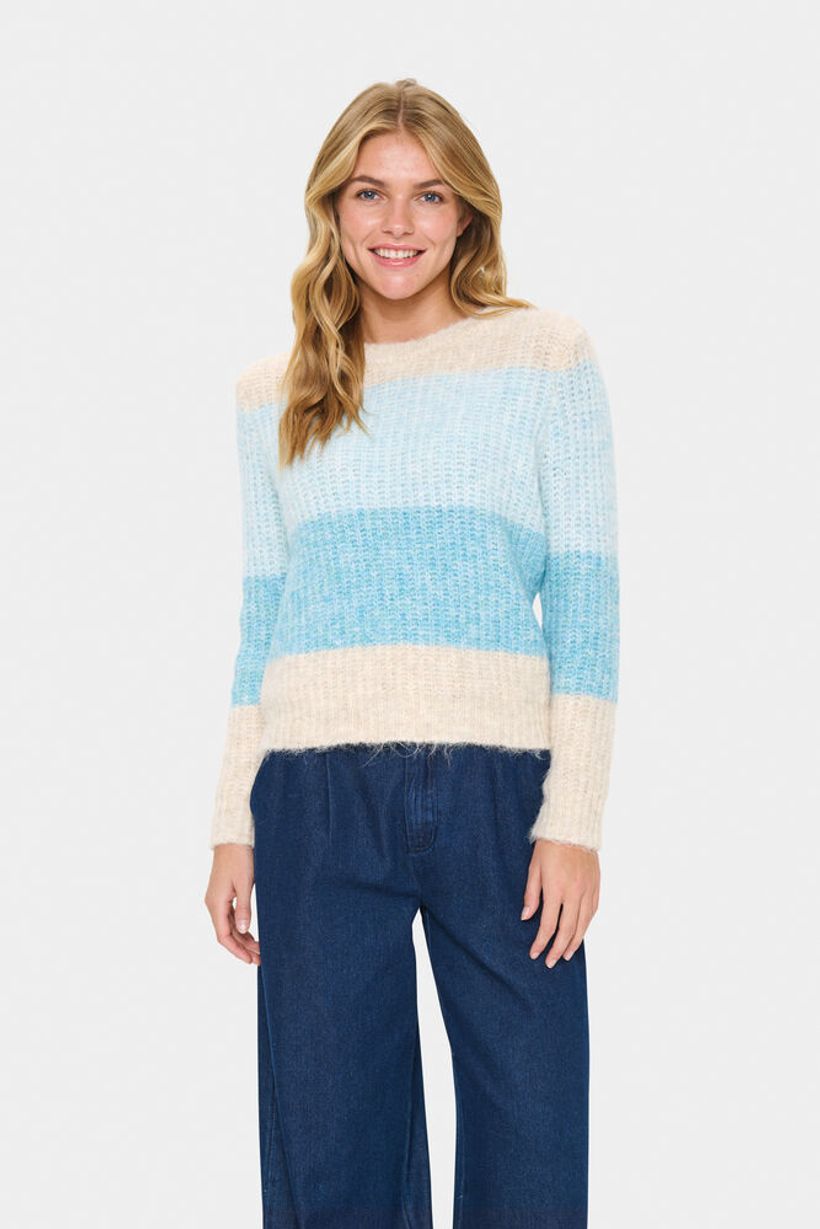 MandySZ Pullover - Aqua Haze Melange
