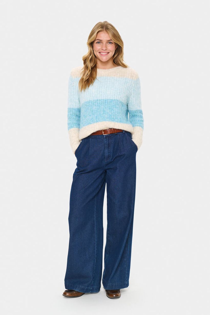MandySZ Pullover - Aqua Haze Melange