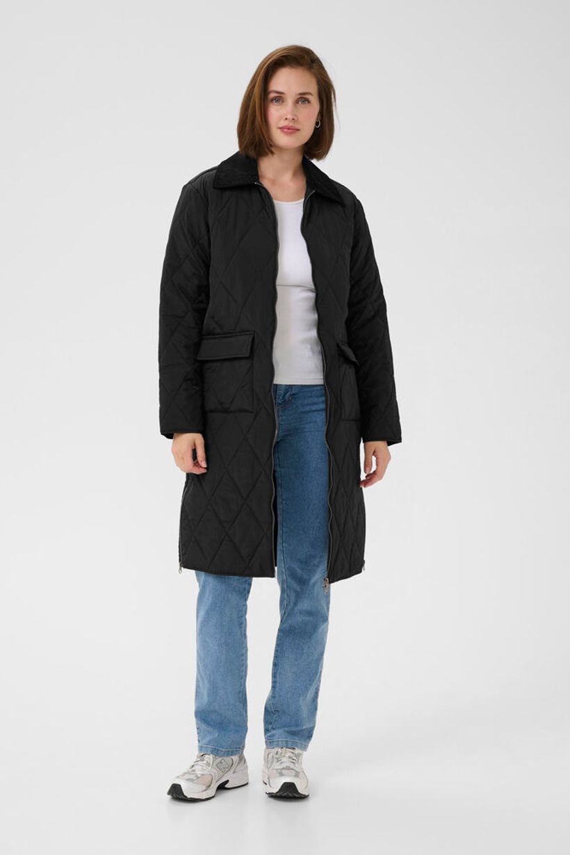 KAanneli Long Jacket - Black Deep
