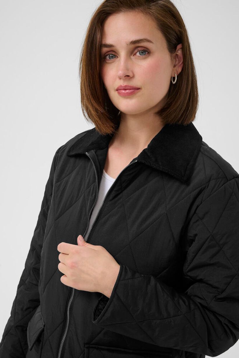 KAanneli Long Jacket - Black Deep