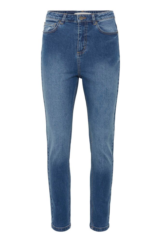 KAwillow High Waisted Slim Fit Jeans - Medium Blue