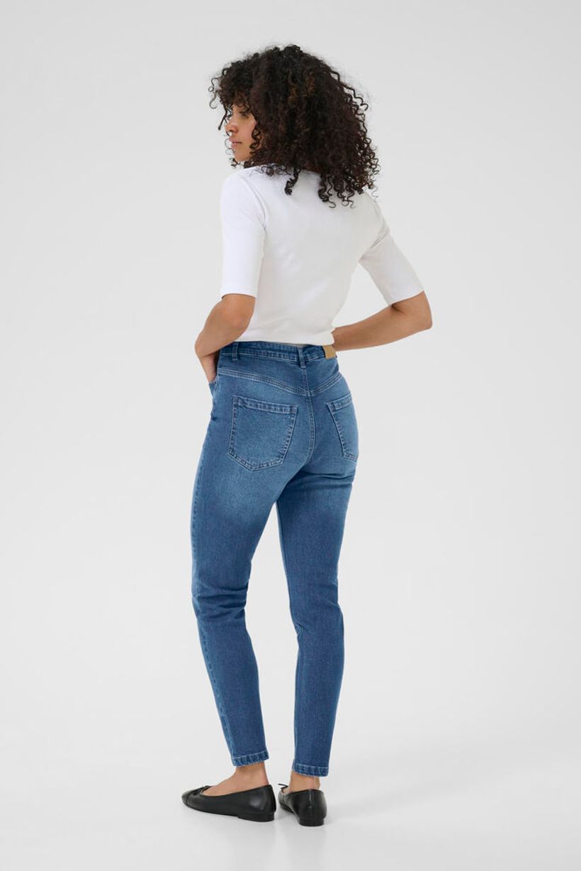 KAwillow High Waisted Slim Fit Jeans - Medium Blue