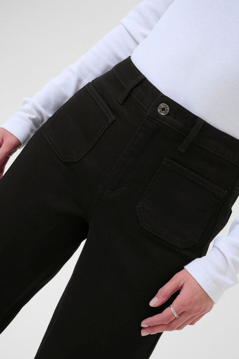 KAbrook High Waisted Jeans - Black Deep