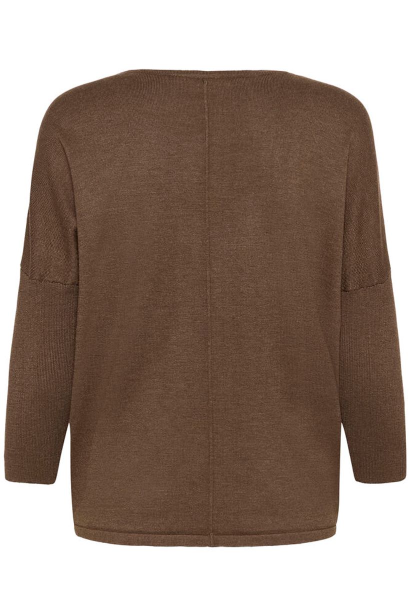 MilaSZ Round Neck Pullover -Fondue Fudge Melange
