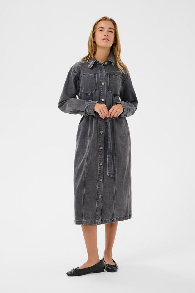 KAabby Denim Dress - Medium Grey Denim