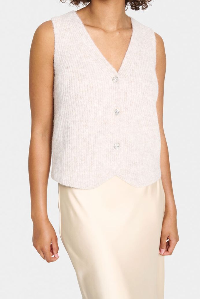 XenyaSZ Vest - Crystal Grey Melange