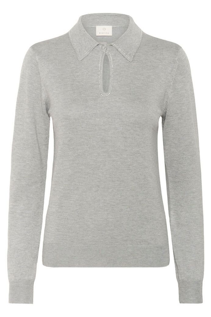 KAjada Polo Pullover - Grey Melange