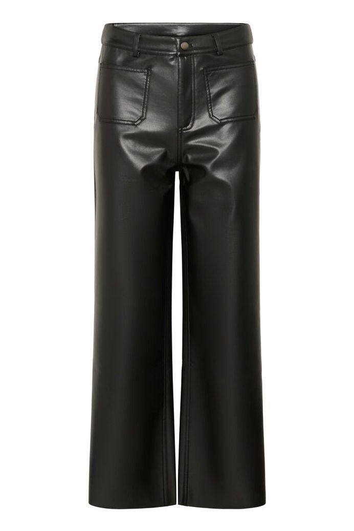 KAmikka PU Jeans - Black Deep