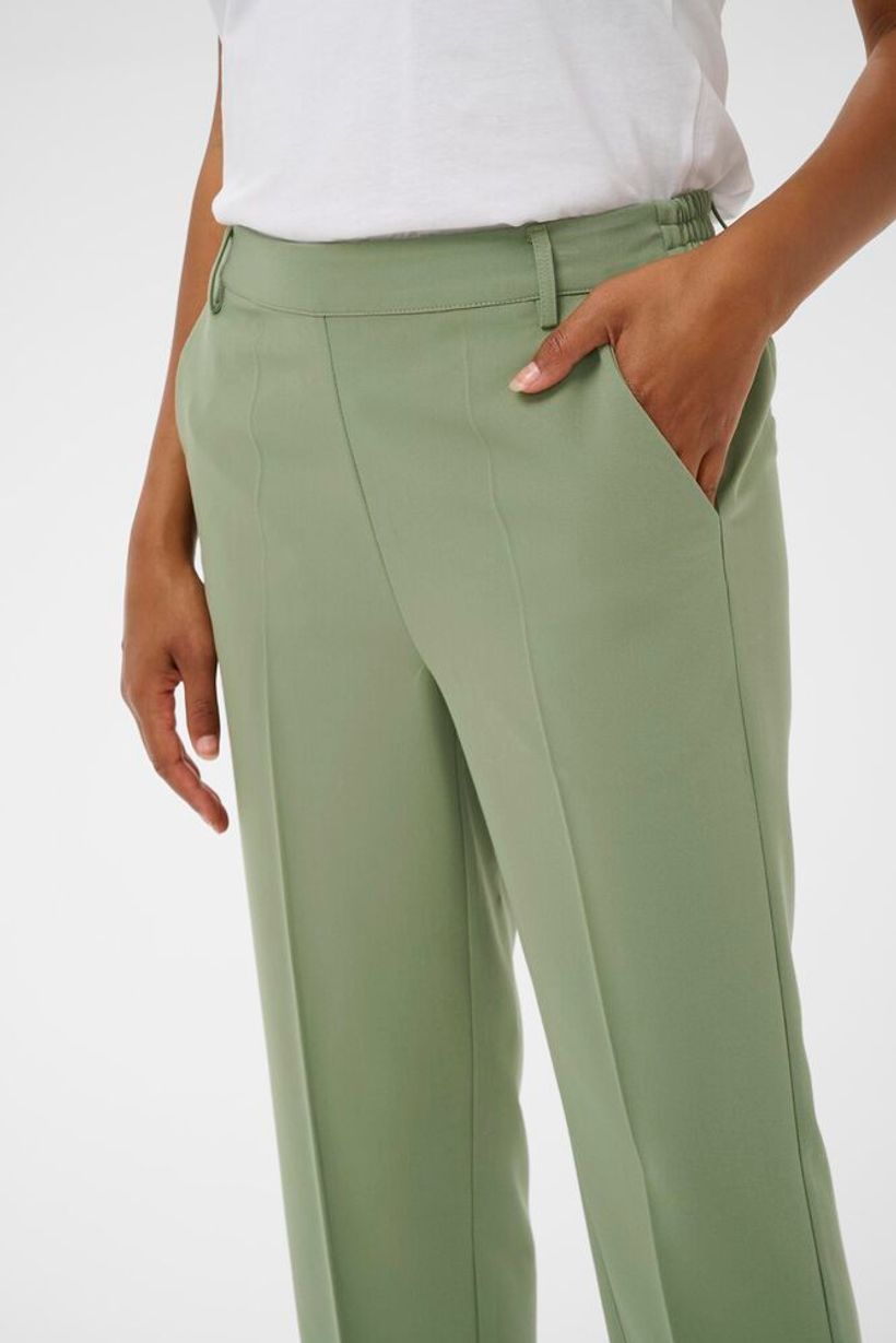 KAsakura HIgh Waisted Cropped Trousers - Sea Spray