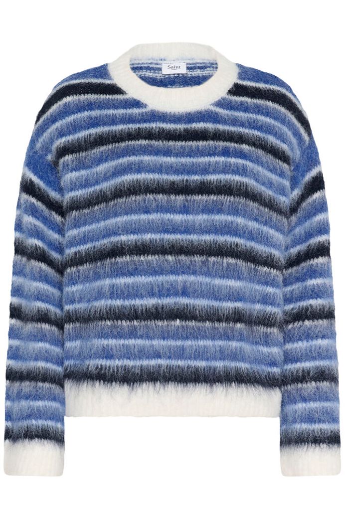 OlmaSZ Pullover - Blue Ice & Navy Stripes
