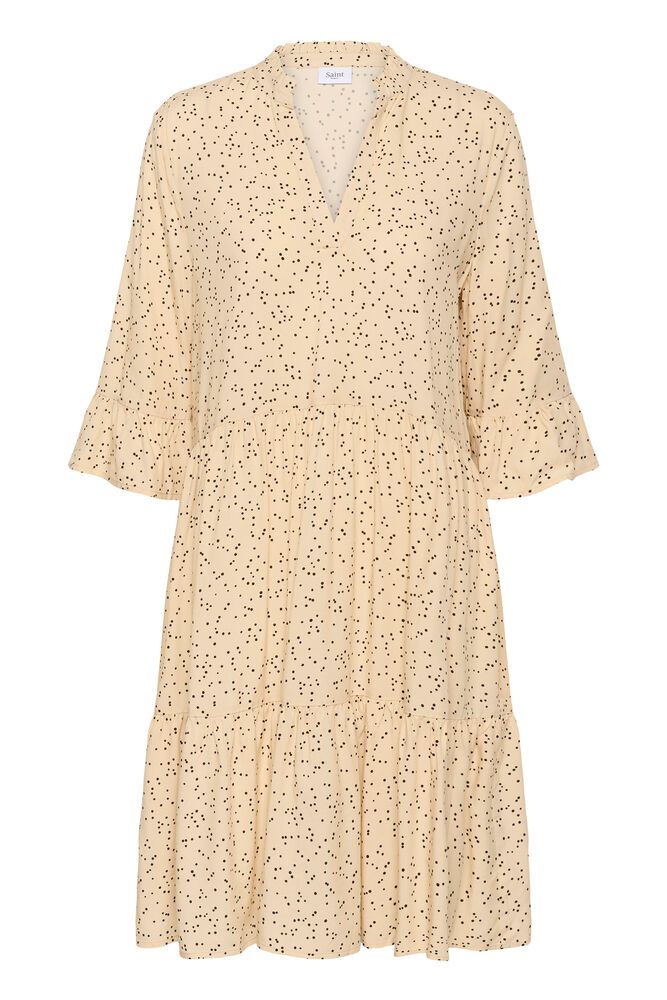 EdaSZ Dress - Cream Black Mini Dots