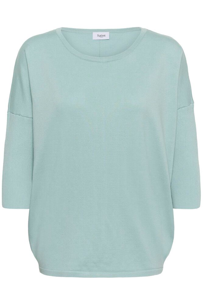 MilaSZ Round Neck Pullover - Ether Blue