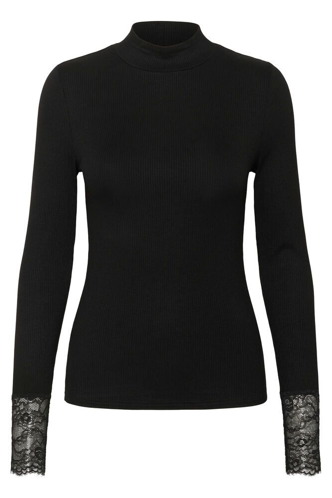 KAomi Turtleneck T-shirt - Deep Black