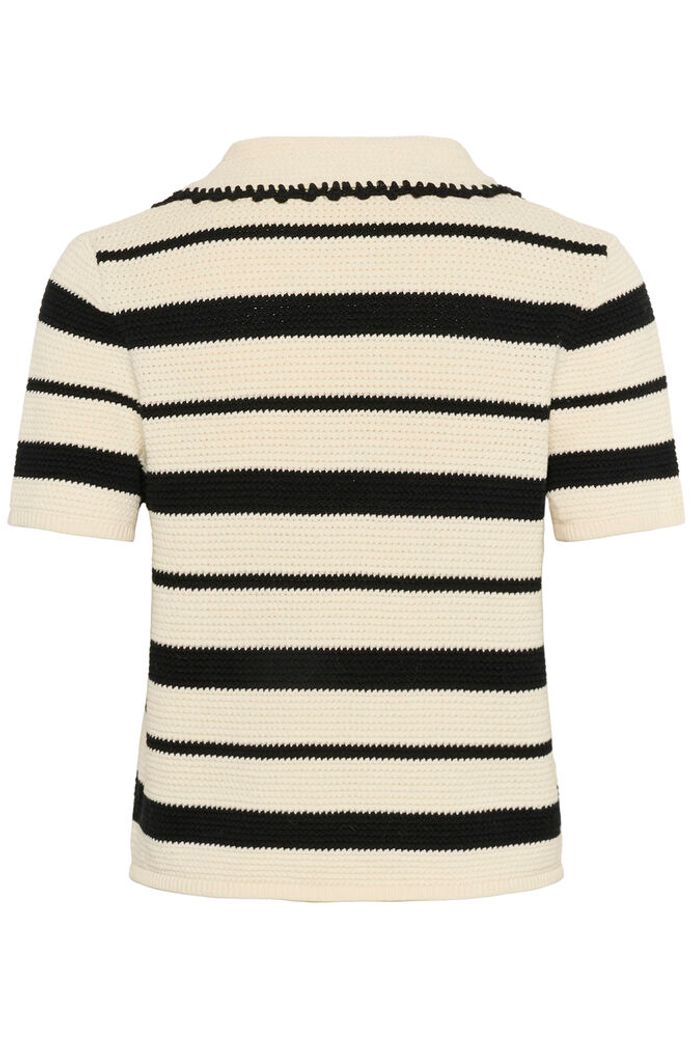 SLMadalena Pullover - White w Black Stripe