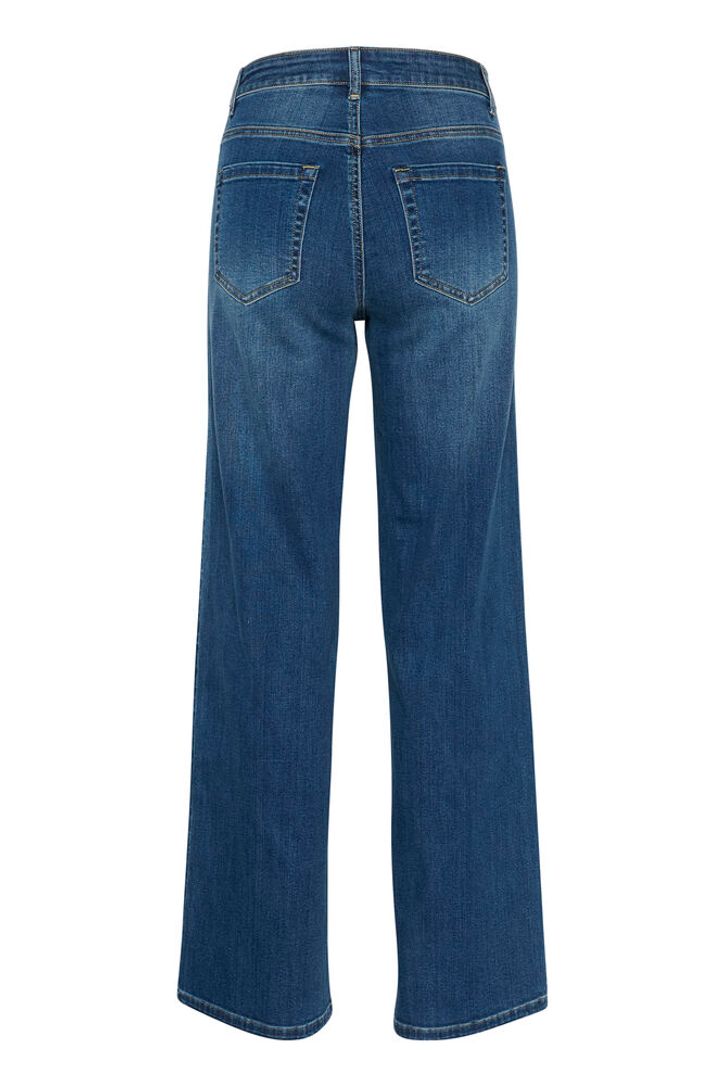 KAkarla High Waisted Wide Leg Jeans - Medium Blue Wash