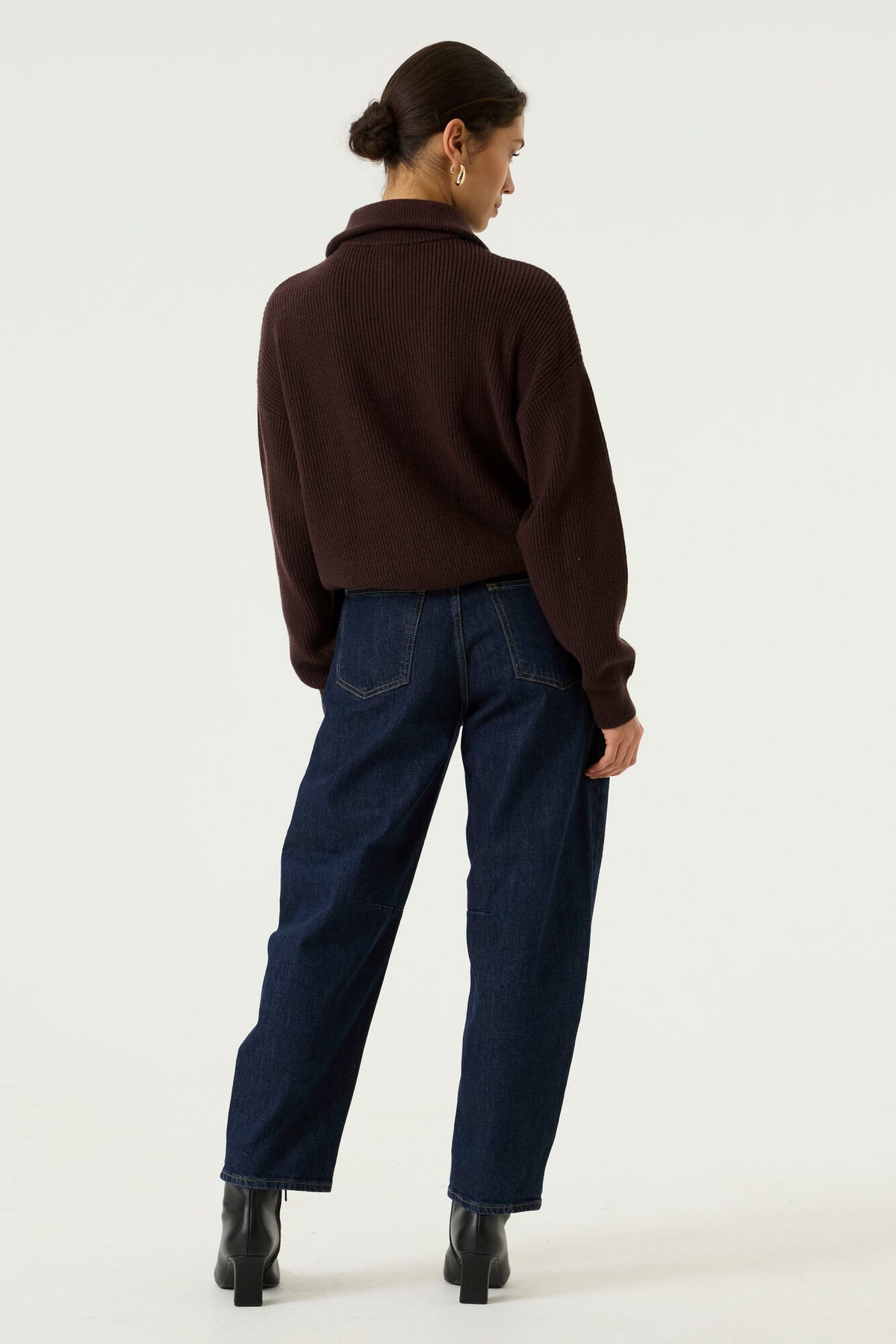 Half Zip Knit Jumper - Hazel Bloom