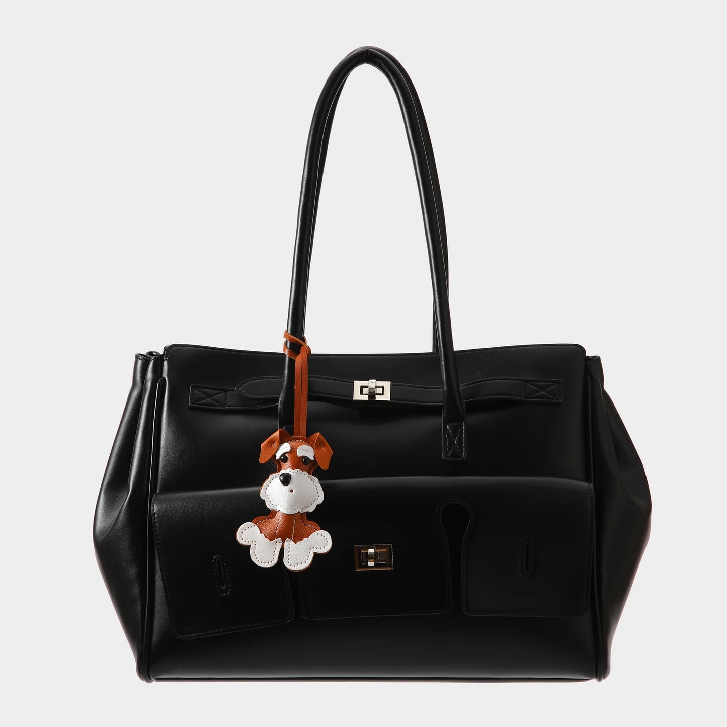 Dog Bag Charm - Brown
