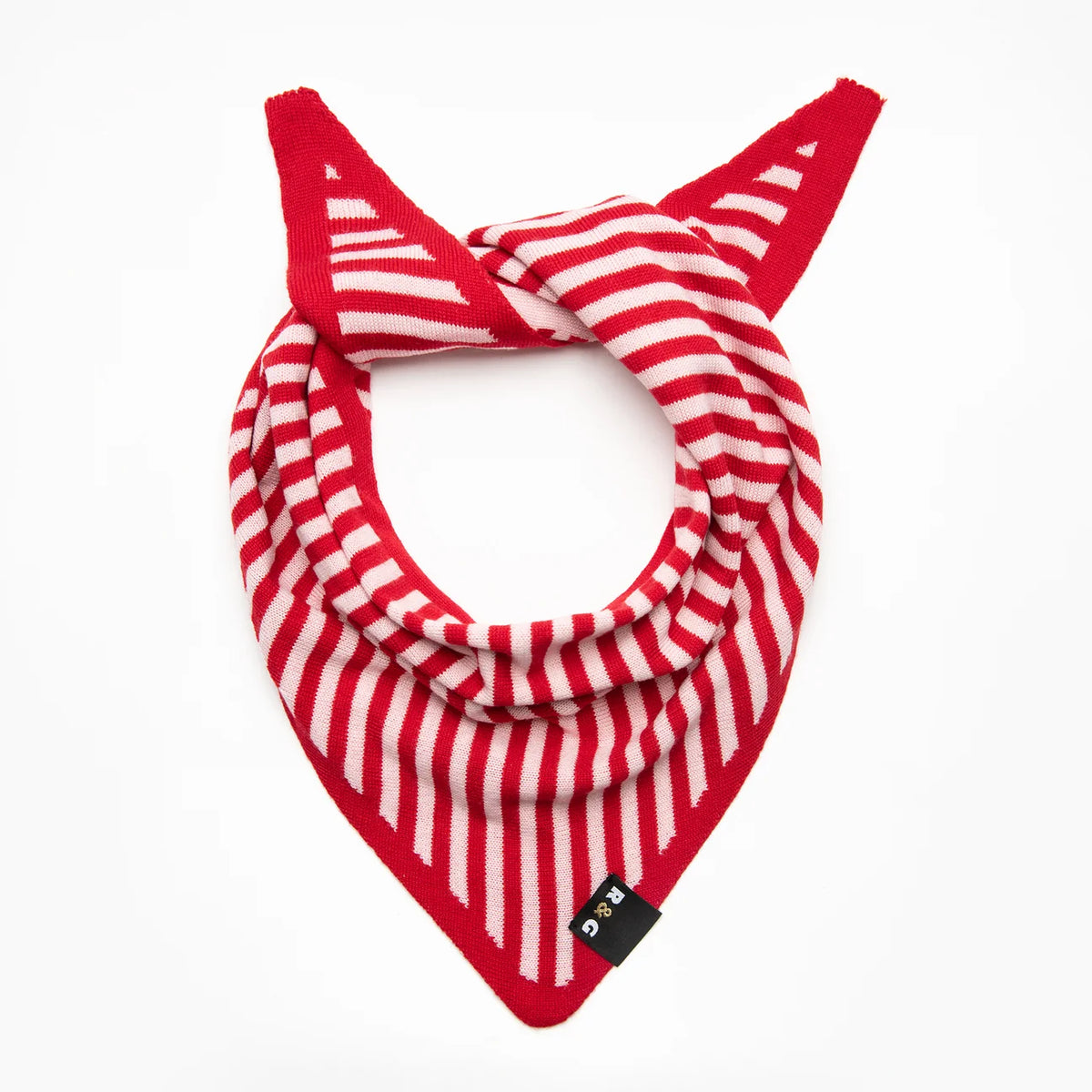 Triangle Scarf - Pink & Red