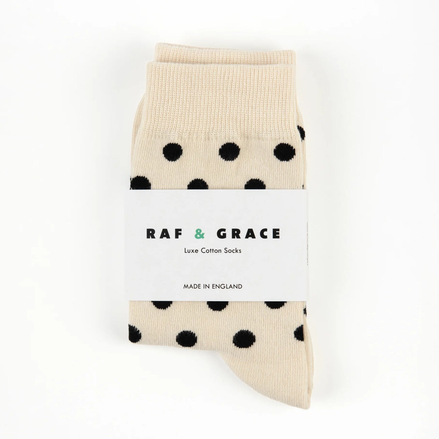 Luxe Cotton Polka Dot Socks - White