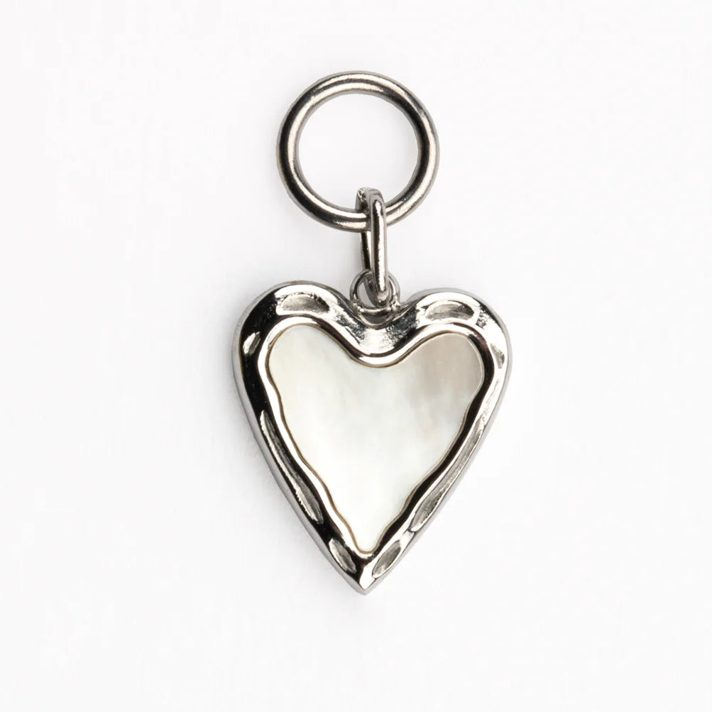 Betsy Heart & Smile Silver Necklace