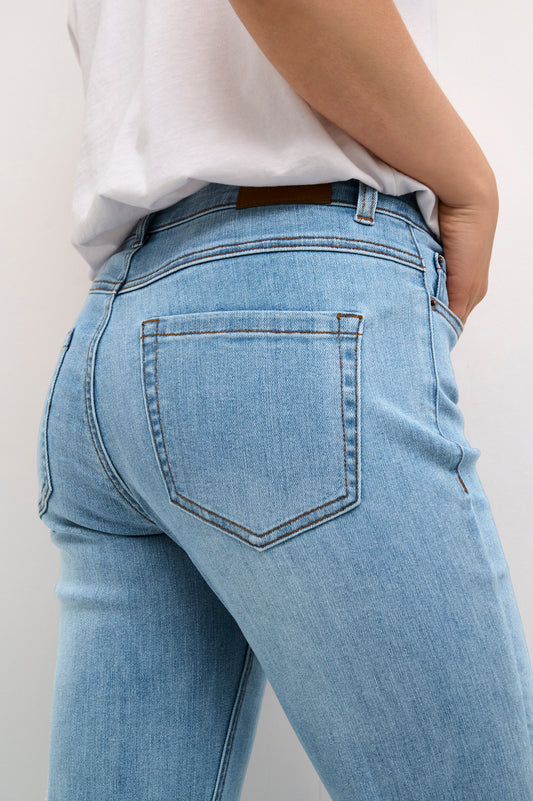 KAsinem Straight Leg Jeans - Light Denim