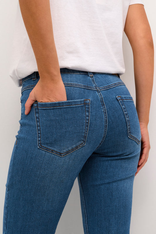 KAsinem Straight Leg Jeans - Blue Denim
