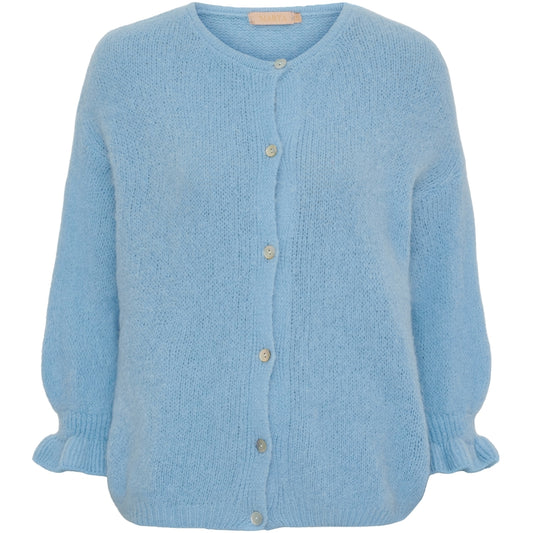 Juliana Knit Cardigan - Strong Celeste
