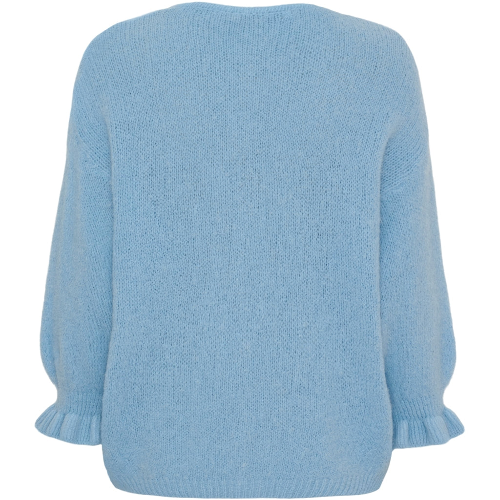 Juliana Knit Cardigan - Strong Celeste