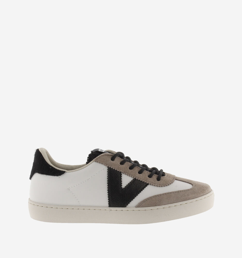 Berlin Split Leather Cyclist Trainer - Black Sherling