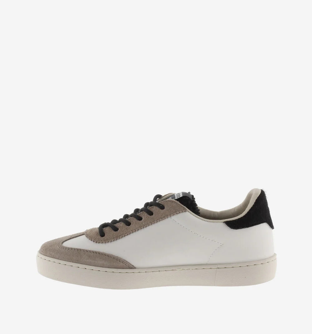 Berlin Split Leather Cyclist Trainer - Black Sherling