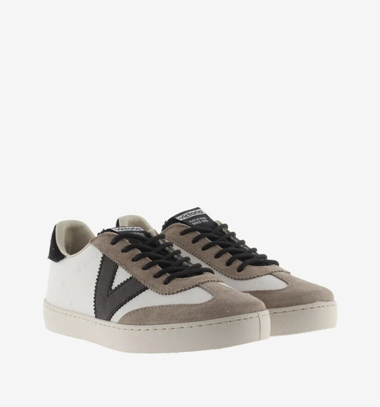 Berlin Split Leather Cyclist Trainer - Black Sherling