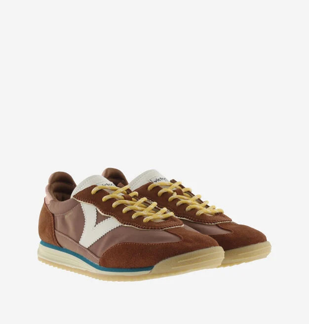 Saturno Nylon & Suede  - Rusty Red