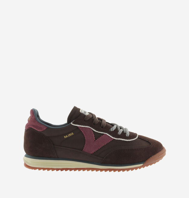 Saturno Nylon & Suede  - Marron
