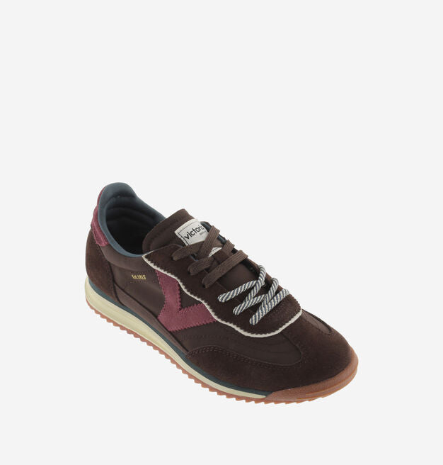 Saturno Nylon & Suede  - Marron