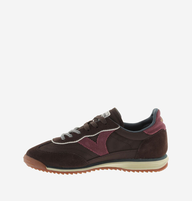 Saturno Nylon & Suede  - Marron