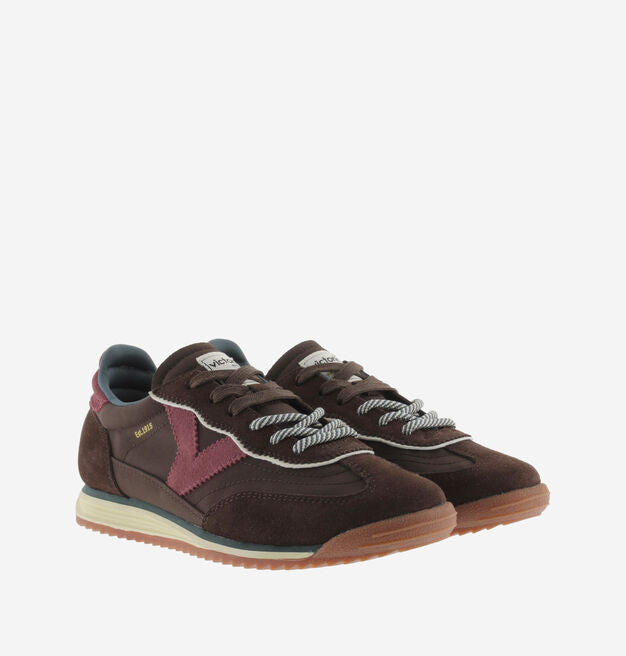 Saturno Nylon & Suede  - Marron