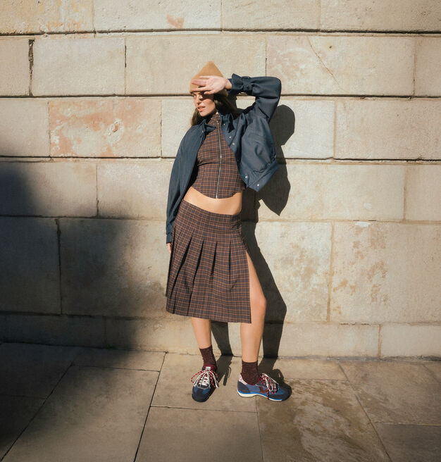 Saturno Nylon & Suede  - Marino