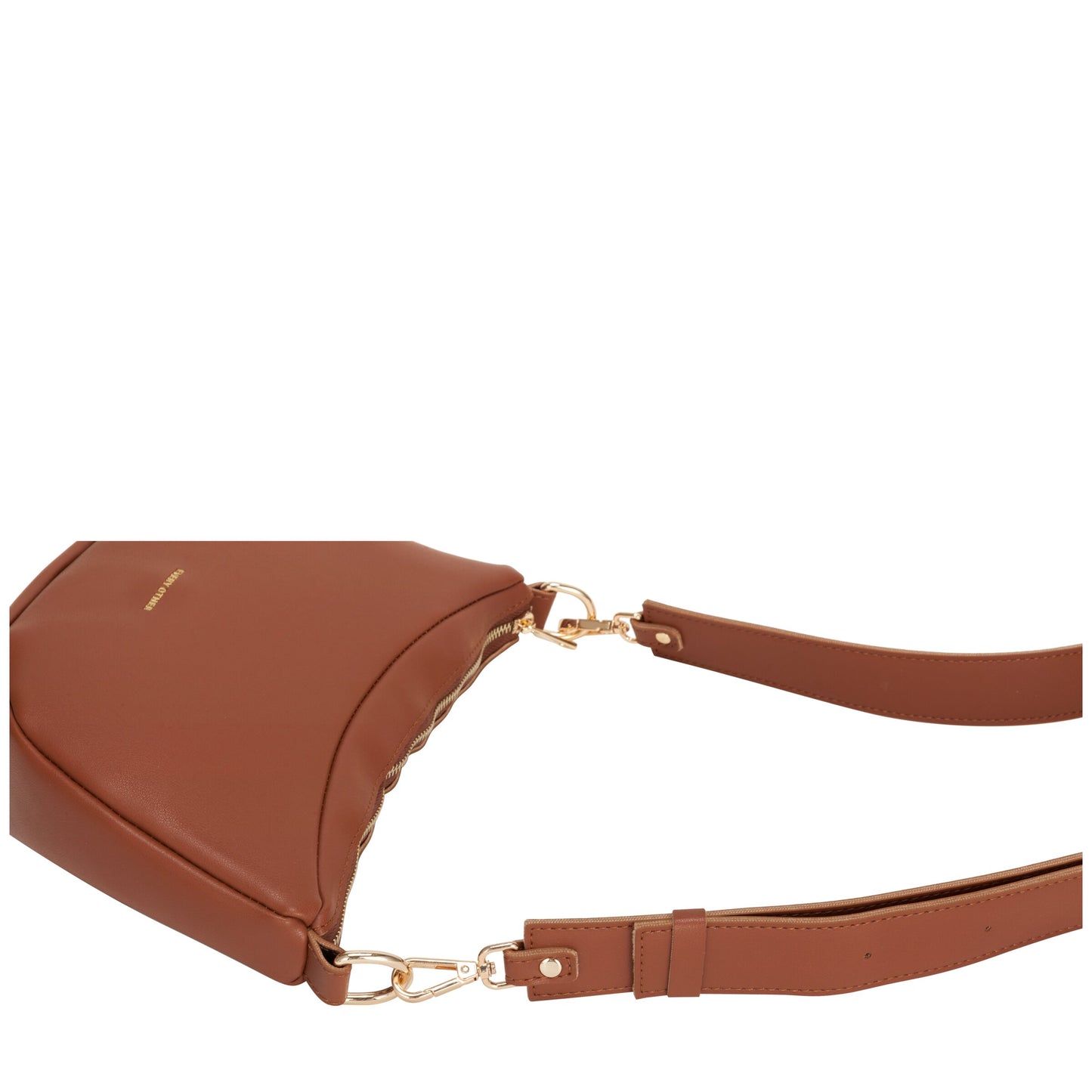 Single Strap Large Slouch Shoulder Bag - Tan