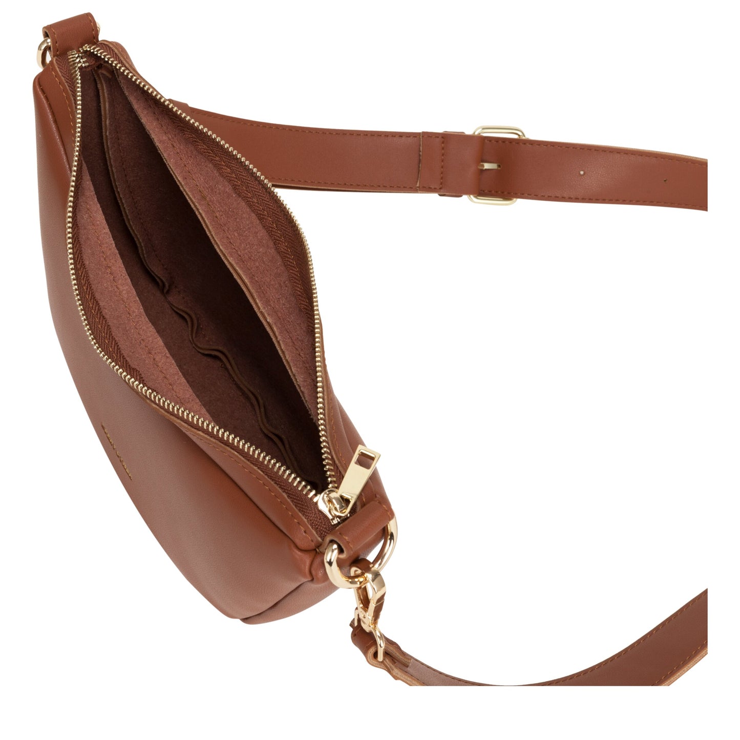 Single Strap Large Slouch Shoulder Bag - Tan