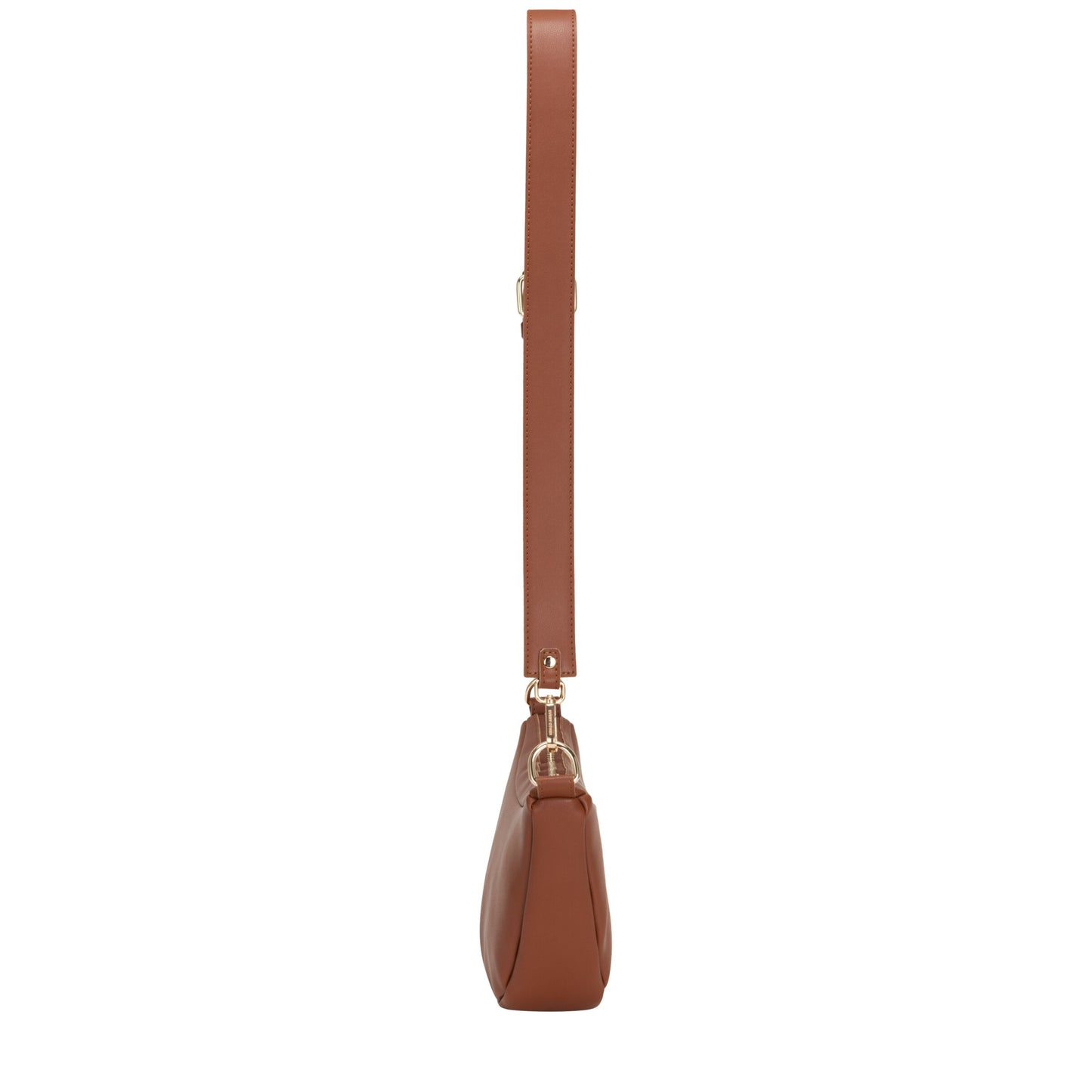 Single Strap Large Slouch Shoulder Bag - Tan